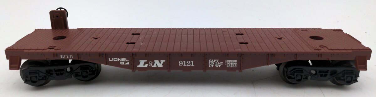 Lionel 6-9121 Louisville & Nashville Flatcar with Dozer & Scraper Assembled VG/Box