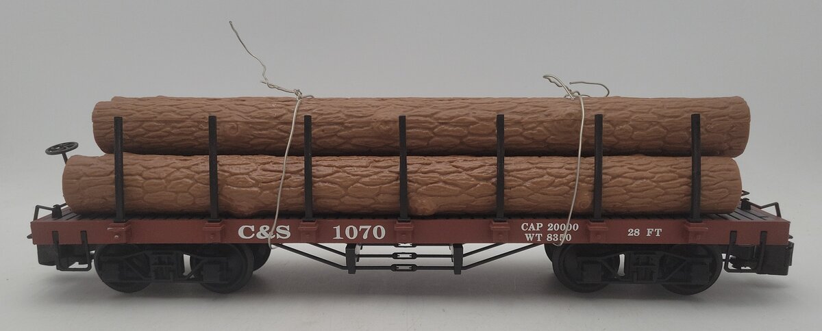 Bachmann 93524 G Colorado Southern Flat Car w/5 Logs EX/Box