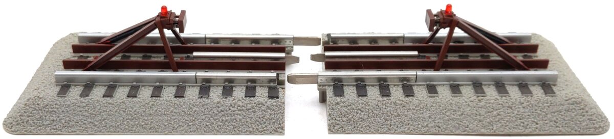 Lionel 6-12035 O Gauge FasTrack Lighted Bumpers (Pack of 2) LN