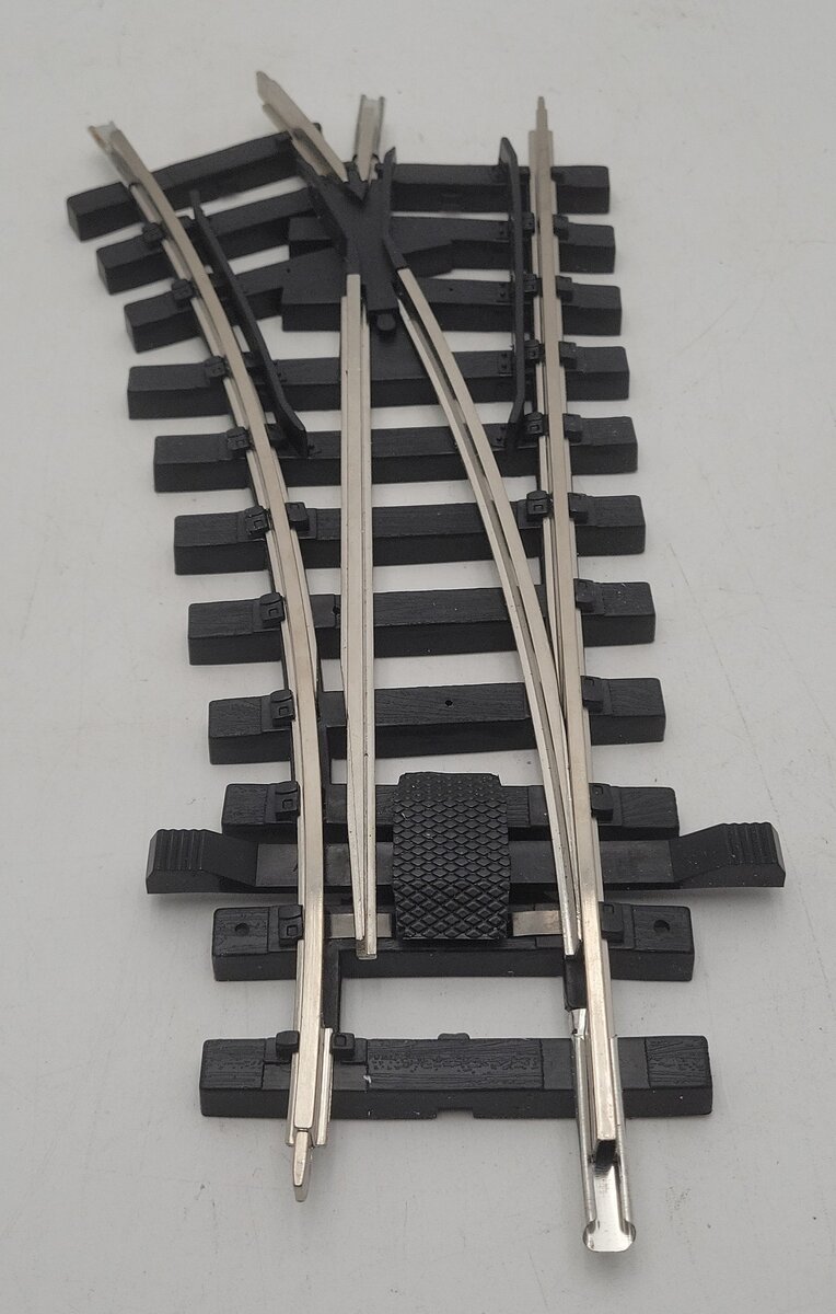 Bachmann 94351 G Left-Hand Manual Switch Turnout Steel Track EX/Box