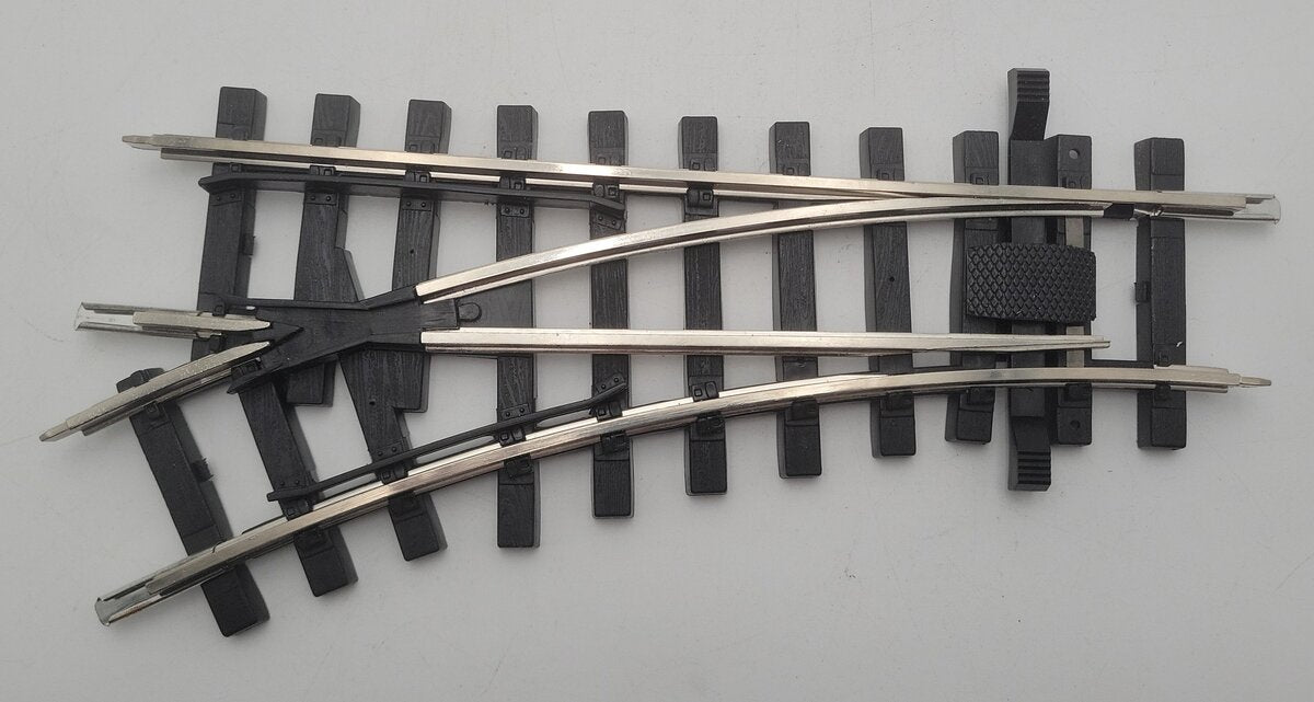 Bachmann 94351 G Left-Hand Manual Switch Turnout Steel Track EX/Box
