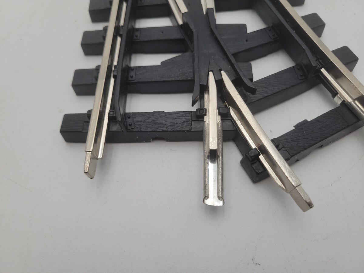 Bachmann 94351 G Left-Hand Manual Switch Turnout Steel Track EX/Box