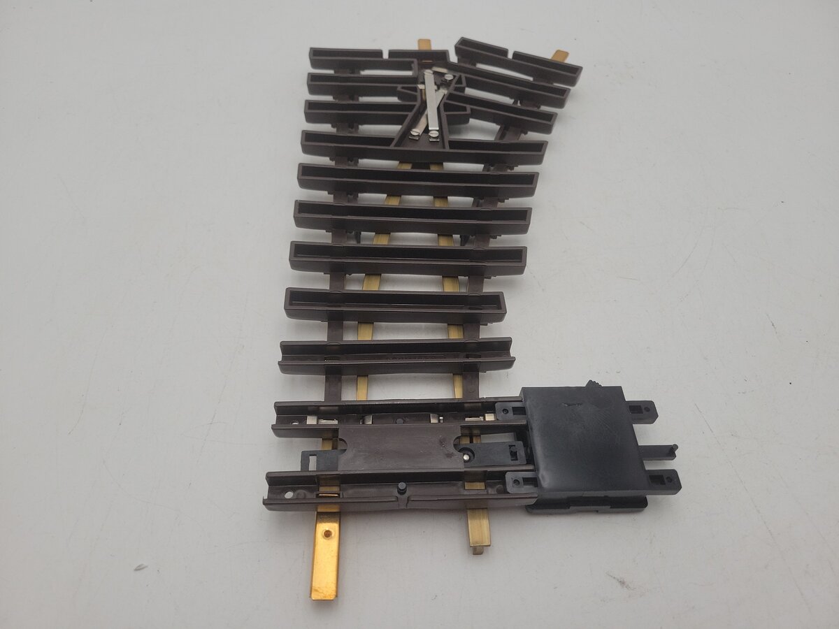 LGB 12100 G Gauge Brass 30° Left Hand Manual Switch Turnout EX/Box