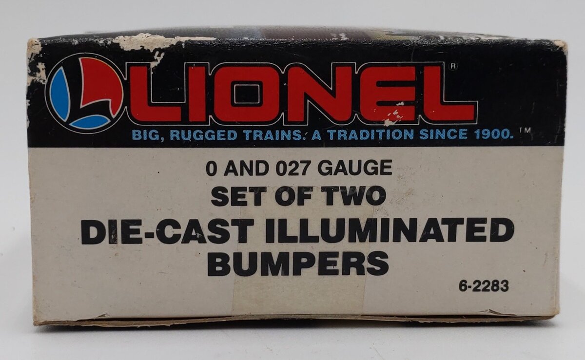 Lionel 6-2283 O/O27 Gauge Diecast Illuminated Bumpers (Set of 2) EX/Box