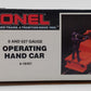 Lionel 6-18401 O Gauge Operating Workmen Hand Car EX/Box