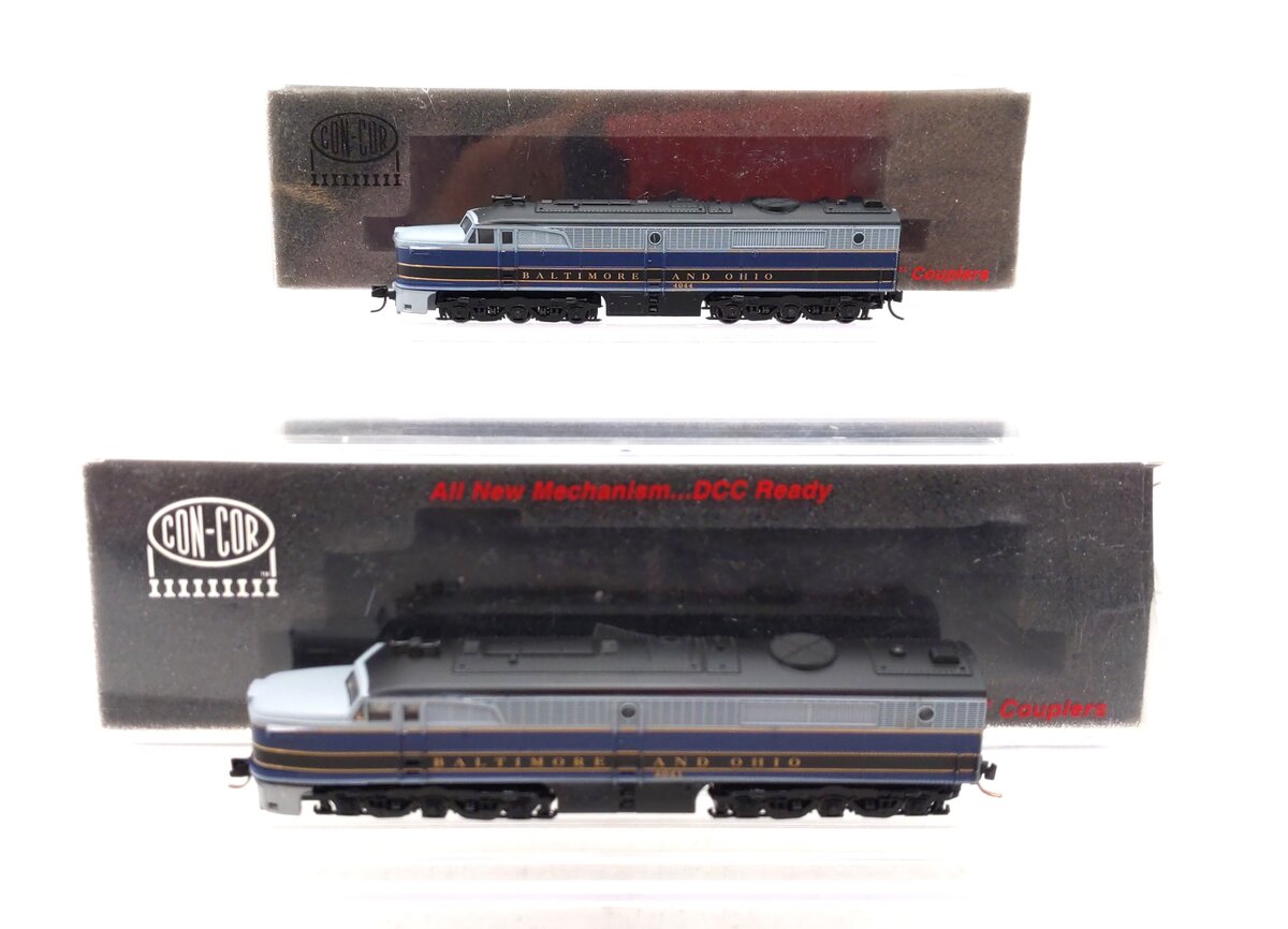 Con-Cor N Scale B&O Powered/Unpowered Diesel Locomotives #4041/#4044 LN