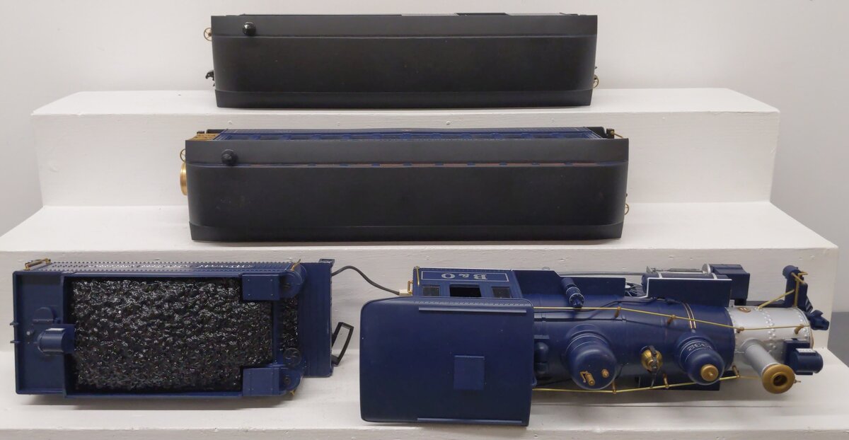 Bachmann 90016 G Scale Royal Blue Steam Train Set EX/Box