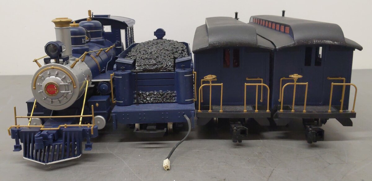 Bachmann 90016 G Scale Royal Blue Steam Train Set EX/Box