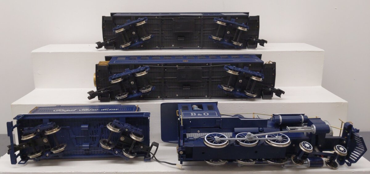 Bachmann 90016 G Scale Royal Blue Steam Train Set EX/Box