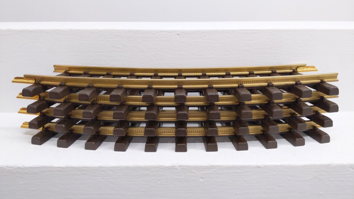 LGB 1100 G Scale 30 Degree Curved Track Sections (4) EX/Box
