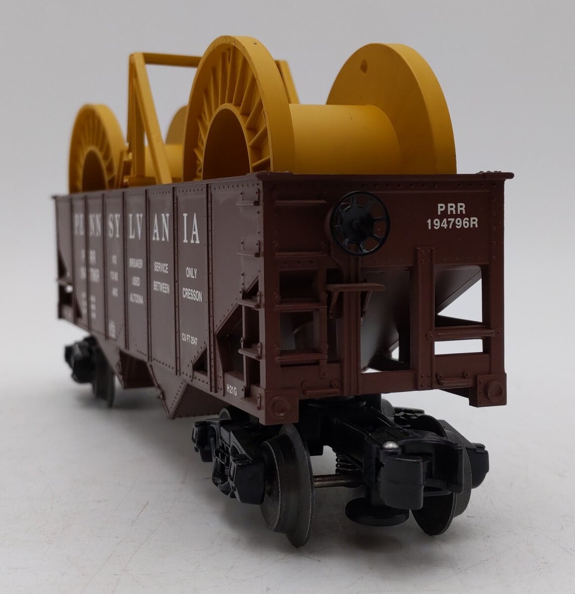 Lionel 6-26379 O Gauge Pennsylvania Gondola With Cable Reels EX/Box