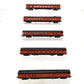 Con-Cor N Scale Southern Pacific Assorted Passenger Cars [5] LN