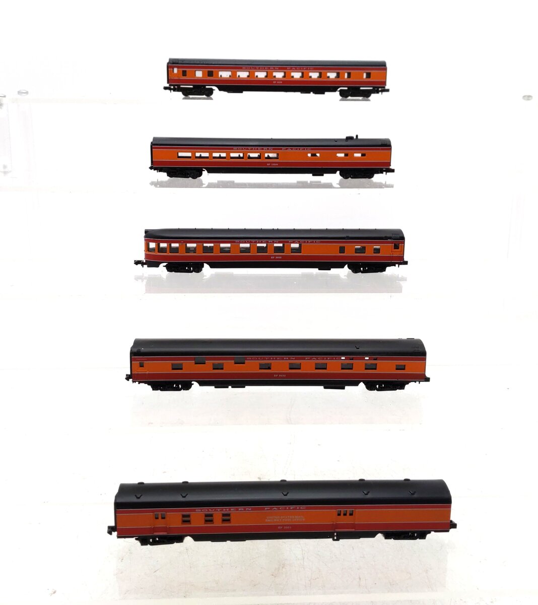 Con-Cor N Scale Southern Pacific Assorted Passenger Cars [5] LN