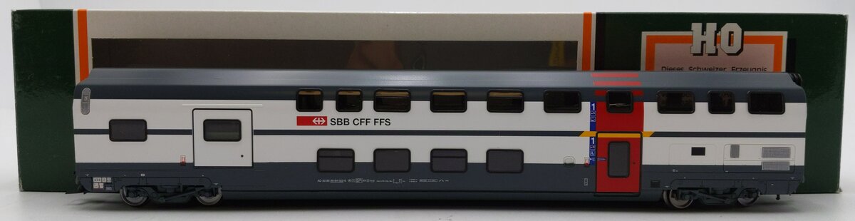 HAG 61092 HO Scale SBB First Class Double Decker Baggage/Coach Car LN/Box