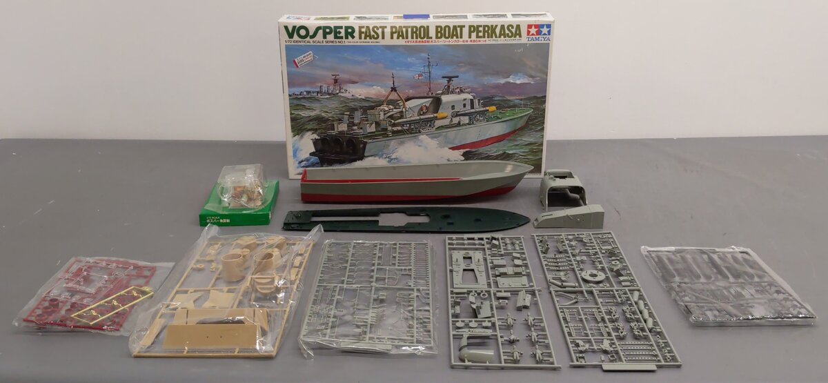 Tamiya 7201 1:72 Scale Vosper Fast Patrol Boat Perkasa Kit LN/Box