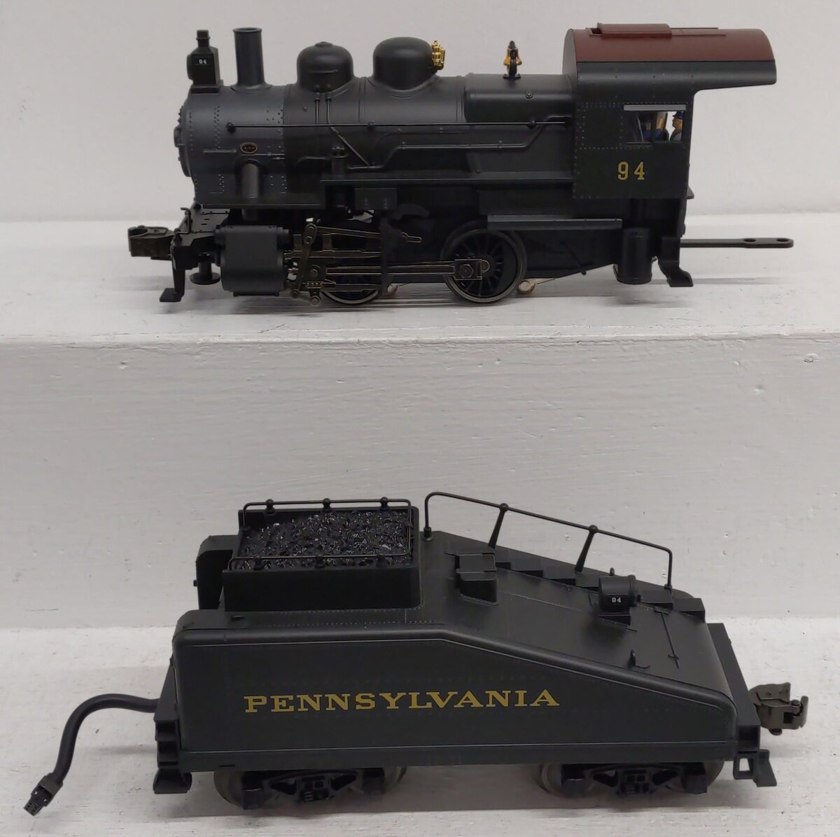 K-Line K3180-0094W O Gauge Pennsylvania RR A5 Steam Locomotive & Tender #94 LN