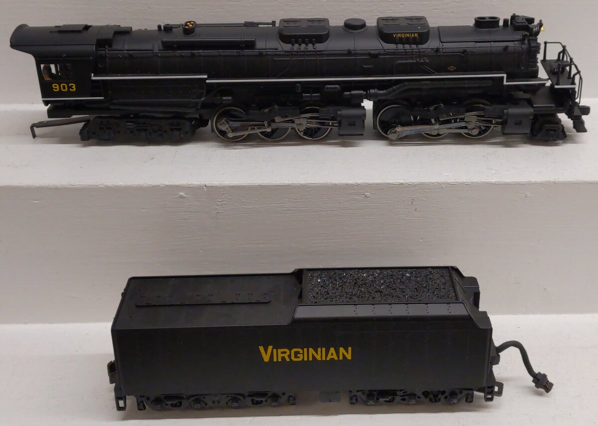 K-Line K3799-0903W 1:58 Virginian 2-6-6-6 Articulated Allegheny Steam Loco #903 VG/Box