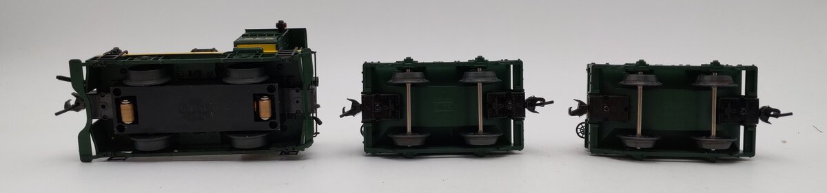 K-Line K-1415 O Gauge Reading Plymouth Switcher Steam Freight Train Set EX