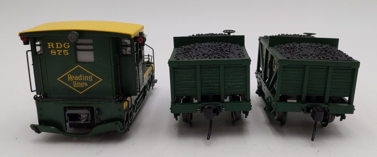 K-Line K-1415 O Gauge Reading Plymouth Switcher Steam Freight Train Set EX