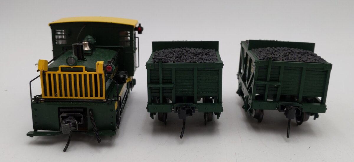K-Line K-1415 O Gauge Reading Plymouth Switcher Steam Freight Train Set EX