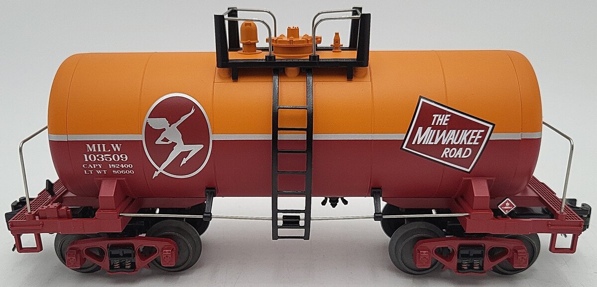 MTH 20-96117 O Gauge Milwaukee Road 8,000 Gallon Tank Car #103509 EX