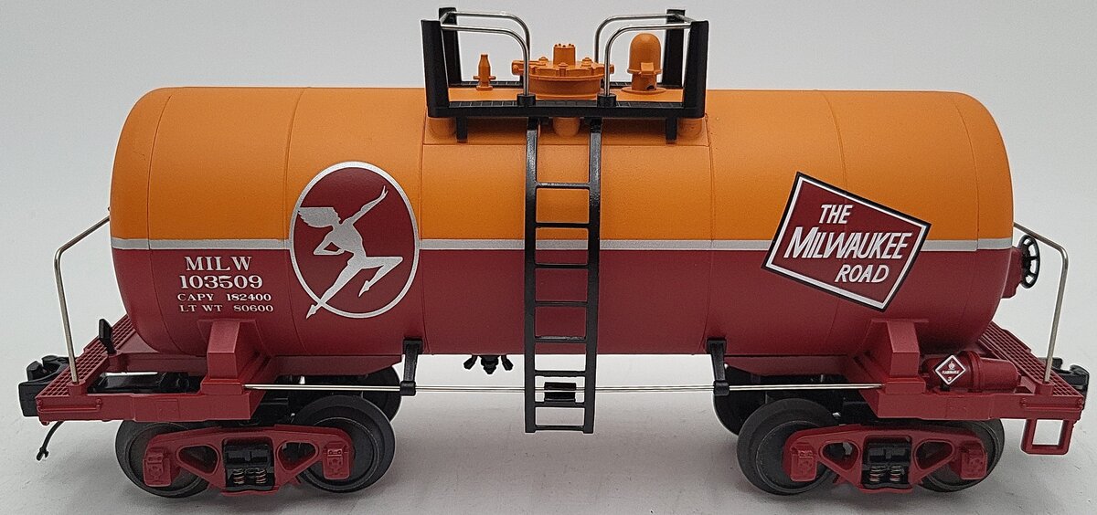MTH 20-96117 O Gauge Milwaukee Road 8,000 Gallon Tank Car #103509 EX
