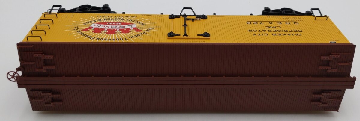 Atlas 8033-1 O Gauge Crown Woodsided Refrigerator Car #728 - 3 Rail LN