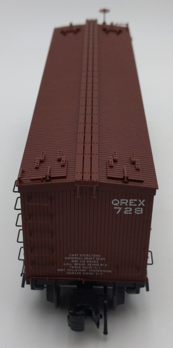 Atlas 8033-1 O Gauge Crown Woodsided Refrigerator Car #728 - 3 Rail LN