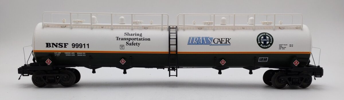 MTH 20-96729 O BNSF 20K Gallon 4-Compartment Tank Car #99911 VG