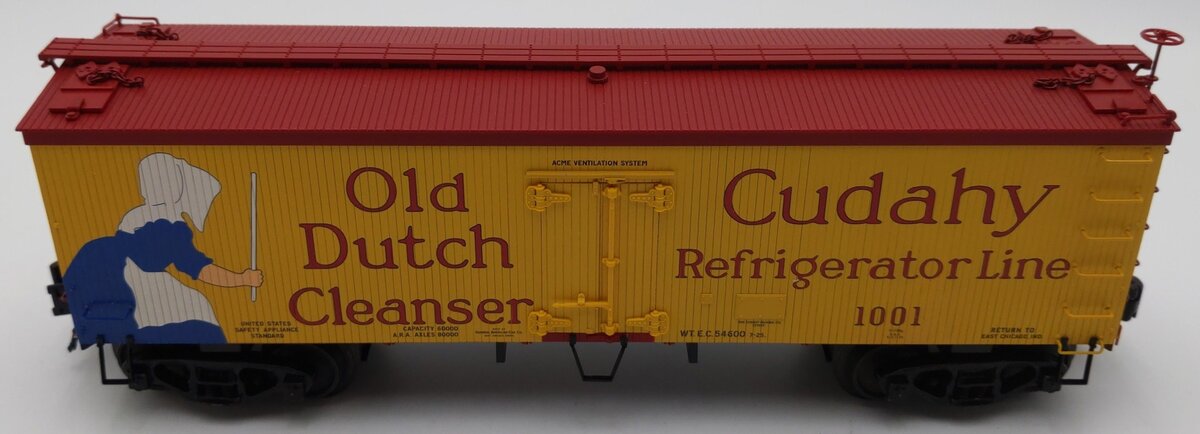 Atlas 8001-1 O Cudahy Puritan Refrigerator Car #1001 3-Rail LN