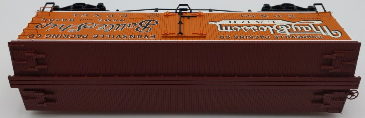 Atlas 8032-1 O Evansville Packing Reefer Car #54 (3-Rail) LN
