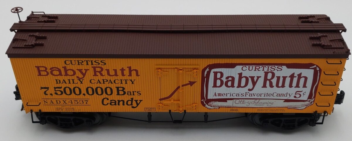 Atlas 9014-2 O Gauge Baby Ruth Woodside Reefer Car EX