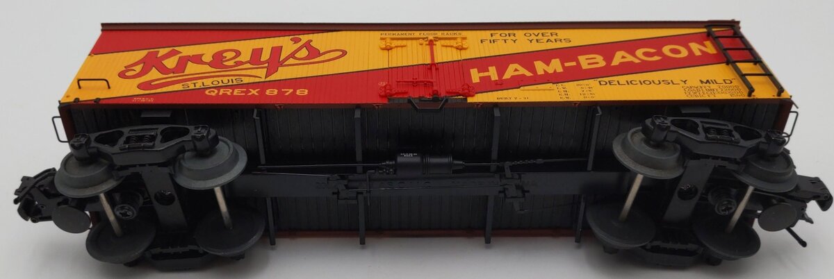 Atlas 8009-1 O Gauge Krey's 36' Woodside Refrigerator Car #878 (3Rail) EX