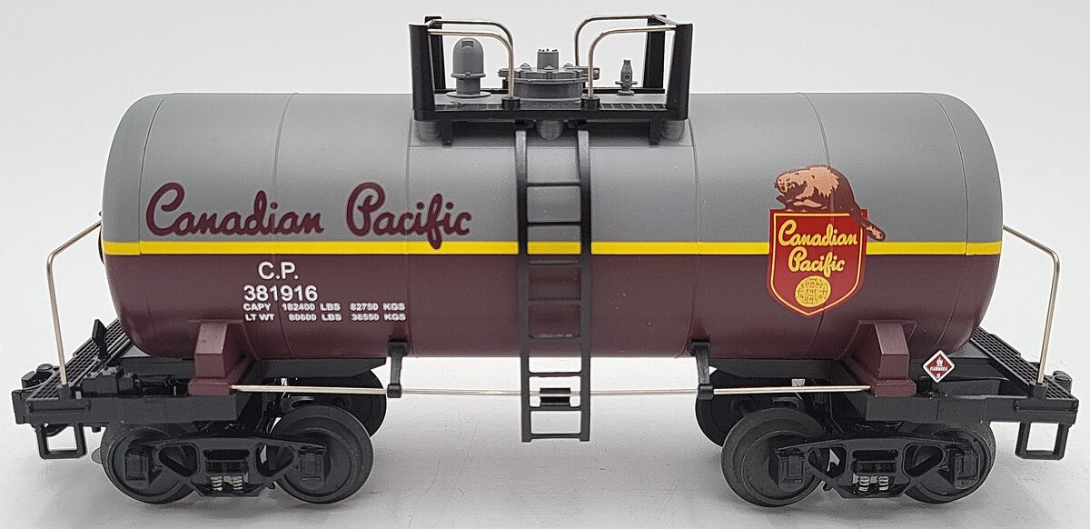 MTH 20-96091 O Canadian Pacific 8000 Gallon Tank Car #381916 EX