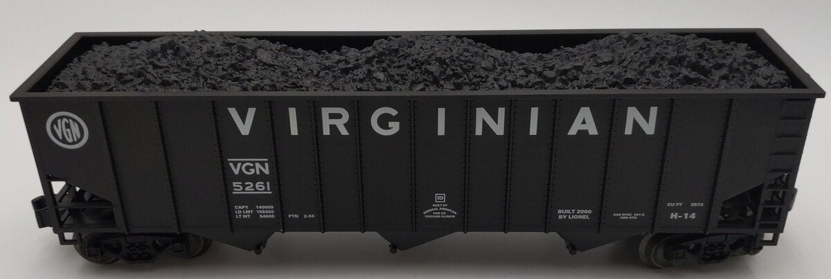 Lionel 6-17142 O Virginian 9300 Standard Coal Hopper #5261 EX