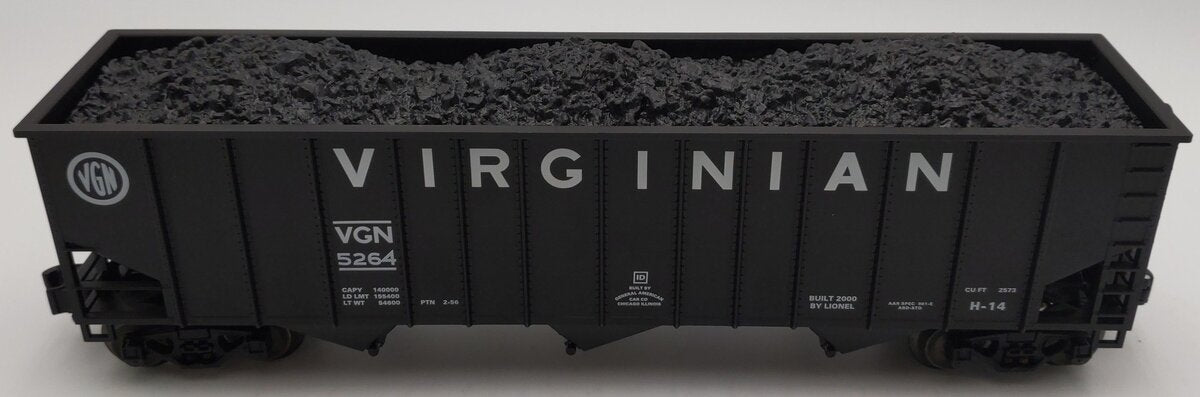 Lionel 6-17145 O Virginian 9300 Standard Coal Hopper #5264 LN