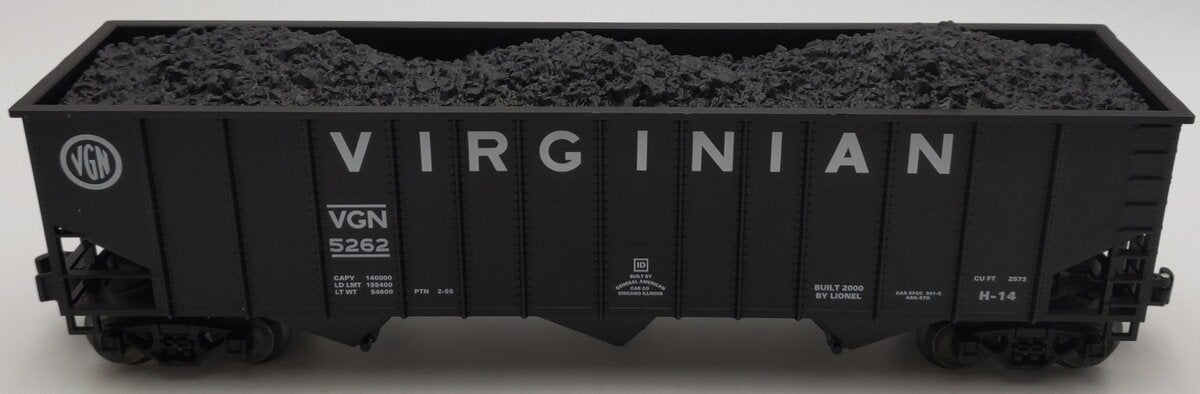Lionel 6-17143 O Virginian 9300 Standard  Coal Hopper #5262 LN
