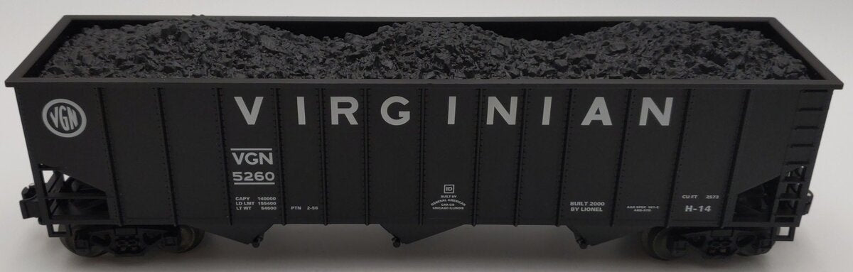 Lionel 6-17141 O Gauge Virginian 9300 Standard Coal Hopper #5260 EX