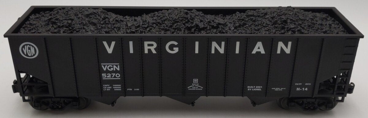 Lionel 6-17169 O Gauge Virginian 3-Bay Hopper #5270 LN