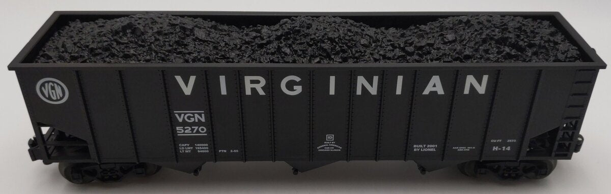 Lionel 6-17169 O Gauge Virginian 3-Bay Hopper #5270 LN