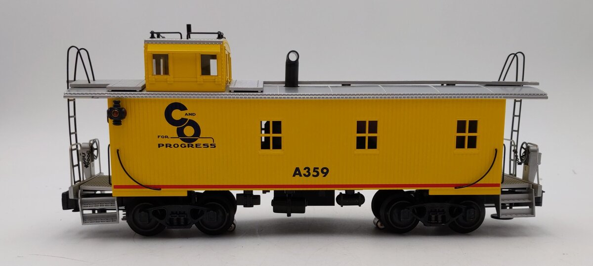K-Line K616-1251 O Gauge C&O Smoking Wood-side Caboose #A359 EX