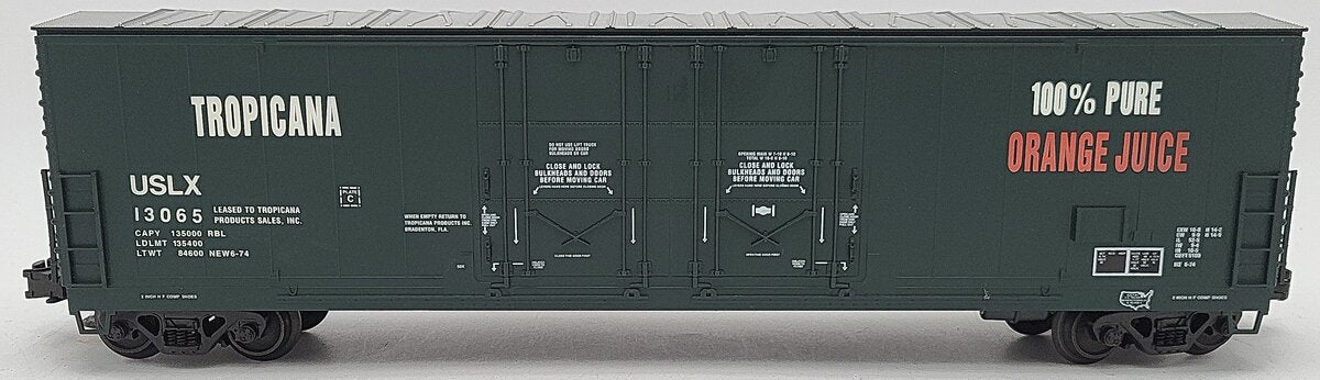 Atlas 6505-2 O Gauge Tropicana Evans 53' Double Plug Door Boxcar #13065 (3 Rail) EX