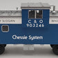 Atlas 6638 O Gauge Chessie Safety Extended Vision Caboose #903246 - 3 Rail EX