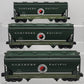 K-Line 6-21342 O NP 2-Bay Aluminum Hopper Set (3) EX