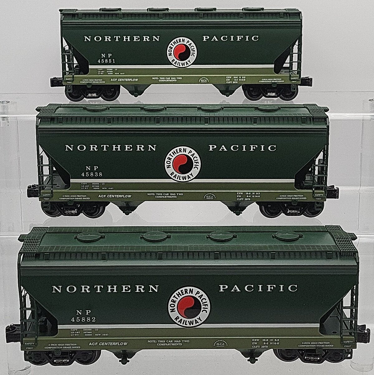 K-Line 6-21342 O NP 2-Bay Aluminum Hopper Set (3) EX
