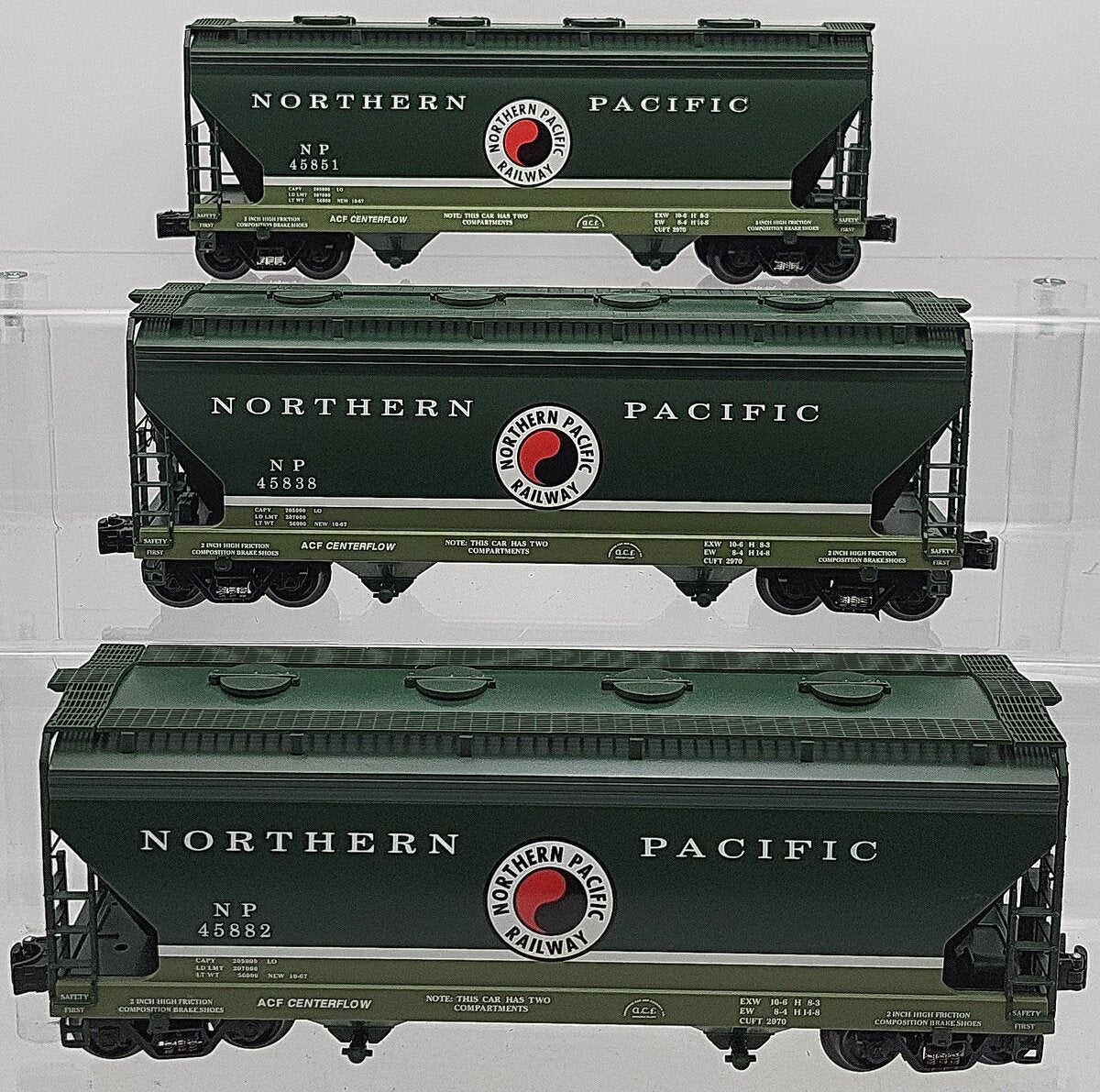K-Line 6-21342 O NP 2-Bay Aluminum Hopper Set (3) EX