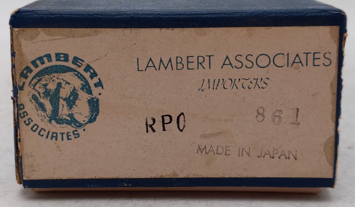 Lambert 861 BRASS HO Nickel-Plated AT&SF RPO Passenger Car EX/Box