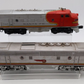 Lionel 2383 Vintage O Gauge Santa Fe F-3 AB Diesel Locomotives VG