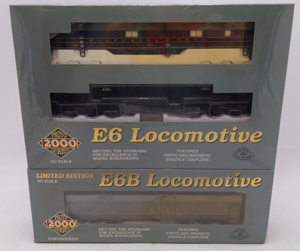 Proto 2000 31188 HO Scale Baltimore & Ohio AB Diesel Locomotive #60 w/ DCC MT/Box