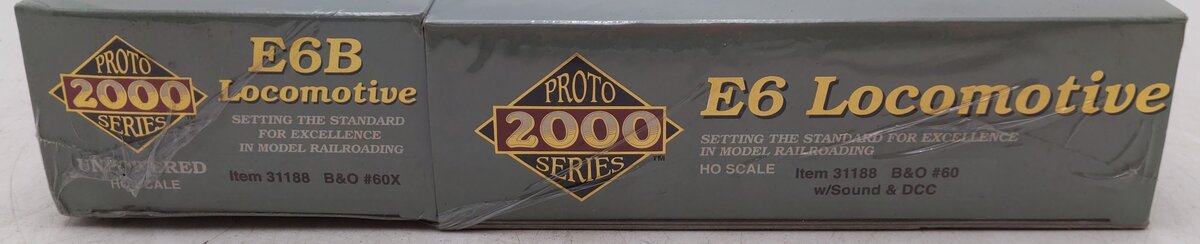 Proto 2000 31188 HO Scale Baltimore & Ohio AB Diesel Locomotive #60 w/ DCC MT/Box